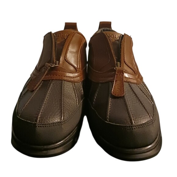 Polo (Ralph Lauren)-(Men's)-(Shoes)-(Zipper)-(Brown)-(Size:10.5)-(Used)-$40.00 - Picture 3 of 7